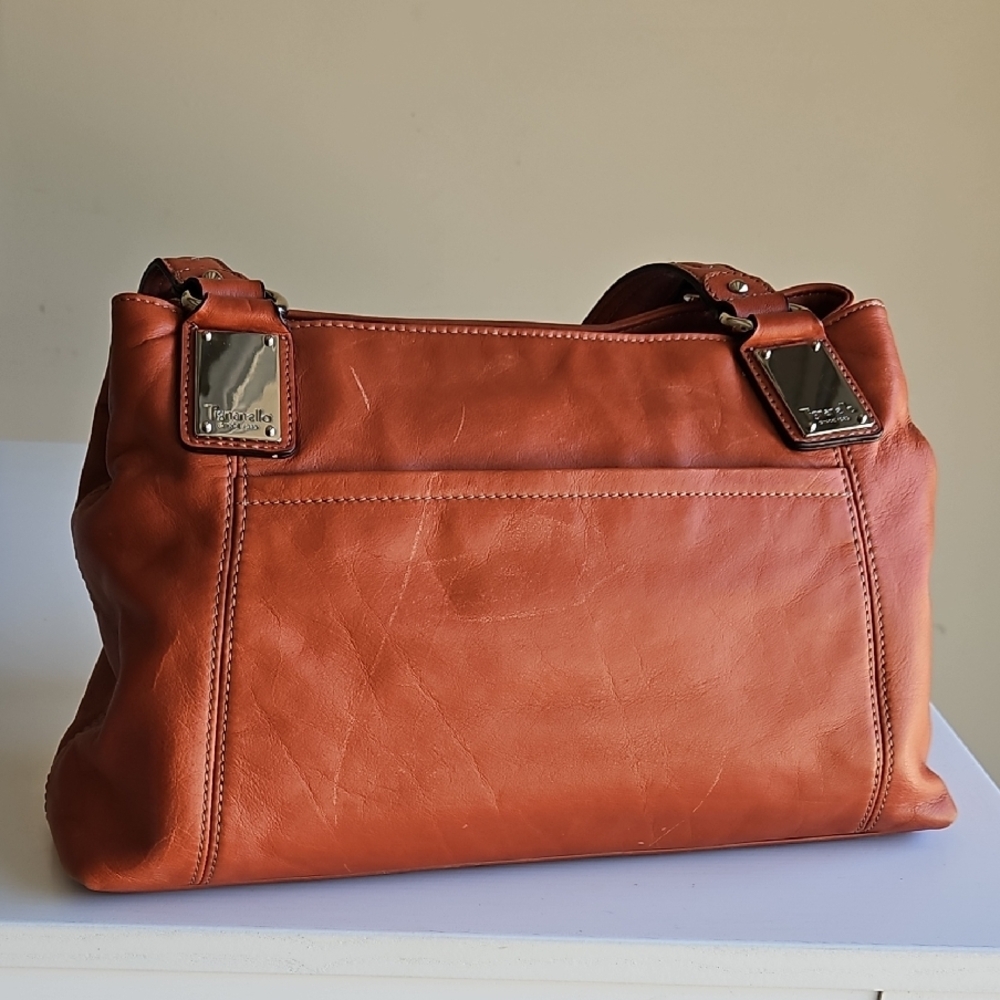 Tignanello Tan Leather Shoulder Bag